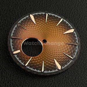 35mm Brown & Rose Gold Cocktail Texture Watch Dial Face For Seiko NH38 Movement - Picture 1 of 3