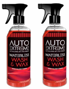 2 x AX WATERLESS WASH AND WAX SPRAY CAR VALETS REVIVE INTERIOR TRIM 720ml. - Picture 1 of 1