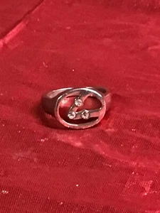 Lexus Three Stone Sliver - Silver Tone Ring Size 12 - Picture 1 of 6