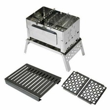 Campeggio Pentole Giapponese Unico Compatto Bonfire Griglia B6-Kun 3 Parti