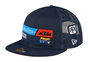 TROY LEE DESIGNS TLD KTM TEAM GORRA SNAPBACK SOMBRERO AZUL MARINO ADULTO MX PICO PLANO DE FÁBRICA - Imagen 1 de 1
