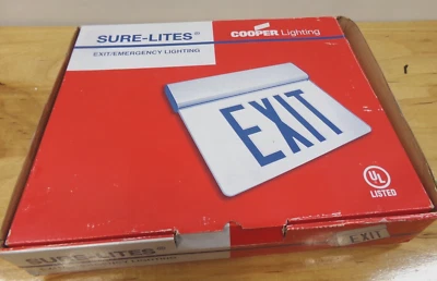 Cooper Lighting Sure Lite Exit Light Model EUS70R Style #5252857 New - Image 1 of 4