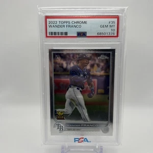 2022 Topps Chrome Wander Franco Rookie RC #35 PSA 10 GEM MT - Picture 1 of 2