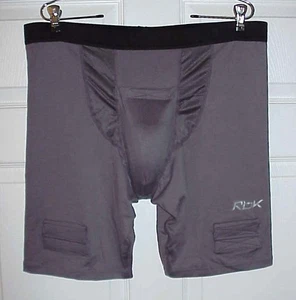 VINTAGE NOS PAAR RDX, GRAUE CUP KOMPRESSION HOCKEY SHORTS, 2XL / XXL MIT CUP - Bild 1 von 3