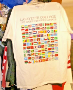 Lafayette College Shirt Herren Large WUNDERSCHÖNE FAHNEN T SHIRT - Bild 1 von 2
