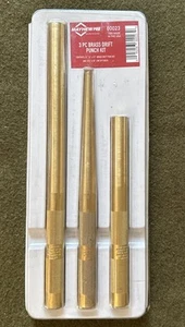 Mayhew Pro Large Brass Drift Punch & Line-up Set ๐บ๐ธ 12โ, 10, 8 3/4โ Diameter - Picture 1 of 8