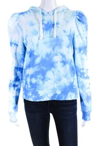 Generation Love Womens Pullover Fleece Lined Tie Dyed Hoodie Sweater Blue Small - Picture 1 of 6
