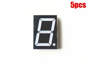 5Pcs 1.8 Inch 1 Digit Red Led Display 7 Segment Common Cathode kb - Picture 1 of 2