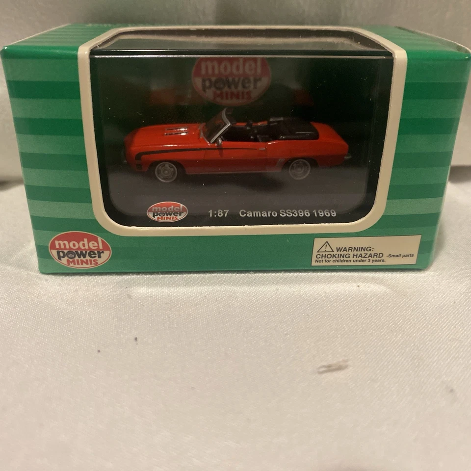 Model Power 19253, 1969 Chevy Camaro SS396,  Red 1/87 HO Scale - Image 1 of 3