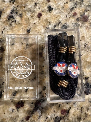 Nuevo de Lote Antiguo VUARNET NEGRO Gafas de Sol Gafas de Lectura de Ojos Cordones de Retención Foto 1 de 4