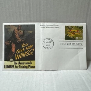 DR JIM STAMPS US COVER BOEING STEARMAN KAYDET CLASSIC AMERICAN AIRCRAFT FDC - Bild 1 von 2