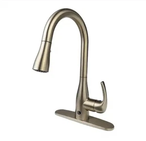 Flow Bewegungsaktivierte Einhand-Abziehbrause Küchenarmatur Champagner - Bild 1 von 2