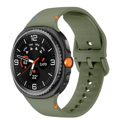 For Samsung Galaxy Watch 8 40/44mm/Watch 8 Classic 46mm 2025 Silicone Strap Band - Image 1 of 4