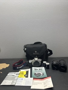 Canon EOS Rebel 2000 35mm SLR Film Camera 28-80mm Zoom Lens, 75-300mm Ultrasonic - Picture 1 of 24