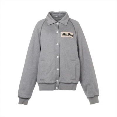 Miu Miu 21 Años Algodón Blusa S Damas Gris MJL725 Miu Miu Club CHAQUETA BOMBARDERO Foto 1 de 4