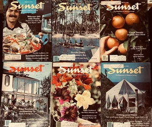 Vintage Sunset Magazines 1981 Jan-Dec, Set of 12 - Picture 1 of 2