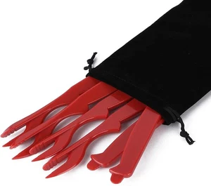Hand Grasp Seafood Tools 12 Pieces Seafood Cracker for Crab, Lobster, Crawfish - Picture 1 of 4