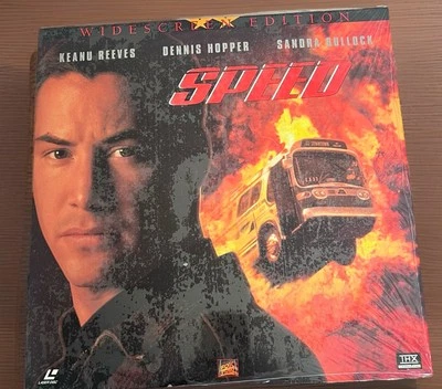 Speed (1993)•Widescreen THX Laserdisc•Keanu Reeves•Sandra Bullock•in shrink - Image 1 of 2