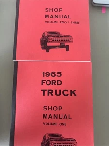 1965 Ford Truck Shop Manual 3 Volumes 2 Books - Foto 1 di 8