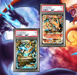 PSA 1 M Charizard EX Ultra Raro 108 y 107 XY Flashfire Juego Secuencial Bajo Pop - Imagen 1 de 5