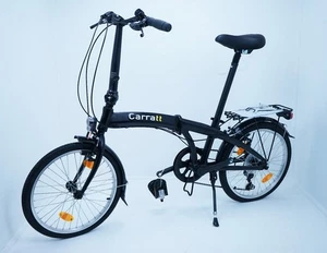 Carratt Alu Fahrrad Faltrad Klappfahrrad 20 Zoll 7-Gang Erwachsene schwarz- - Bild 1 von 8