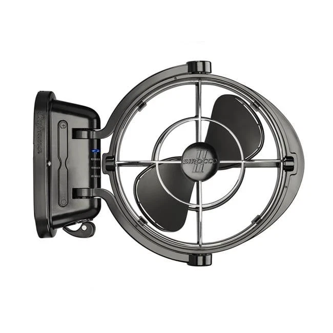 Caframo 7010CABBX 12-24V Multi-Position Sirocco II Cabin Gimba Fan - Black - Image 1 of 1