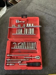 Snap On 1/4” Drive Mixed Set, Deep And Shallow, Metric And Sae…..see Pics…. - Picture 1 of 9