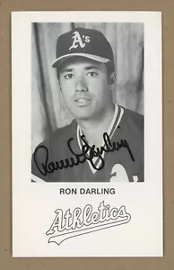 Ron Darling Oakland Athletics Team Issued Signed Photo Auto with B&E Hologram - Picture 1 of 1