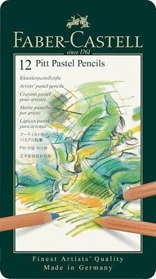 Lápices pastel Faber-Castell Pitt - Juego de 12 colores surtidos - NUEVO - ¡99¢ Envío! Foto 1 de 4
