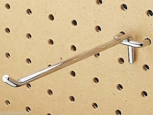 100 Pc Heavy duty steel 1/8" x 6'' Peg Board Hooks Shelf Hanger - Picture 1 of 2