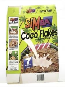 Kellogg’s Ecuador Simba Fiocchi di Cacao Scatola Cereali Piatta Inutilizzata 1993 - Foto 1 di 2