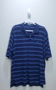 Polo Ralph Lauren Poloshirt Herren XLarge blau gestreift Pony Golf Sport Pima Baumwolle - Bild 1 von 12