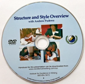 Student Writing Intensive Level A Structure & Style Overview - Replacement Disc - Picture 1 of 3