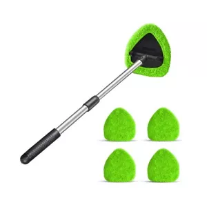 Windshield Cleaning Tool Car Window Cleaner with 4 Washable Reusable Microfib... - Picture 1 of 6