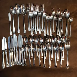 46 PIECES ZWILLING HENCKELS FLATWARE PROVENCE FOR 8 PLUS SERVING (MISSING 1 FORK - Picture 1 of 13