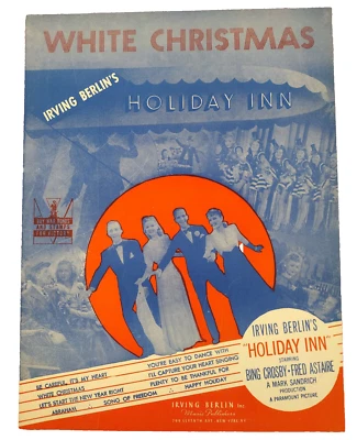Partituras blancas de Navidad Holiday Inn 1942 Irving Berlin Crosby Astaire de colección Foto 1 de 4