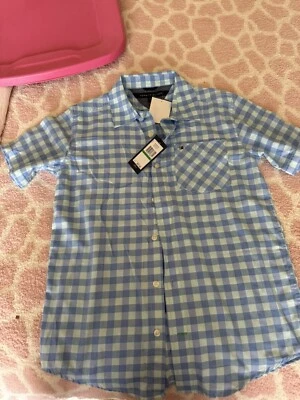 NWT Boy's/Teen Tommy Hilfiger Button Front Short Sleeve Casual Shirt L 16-18) - Image 1 of 4