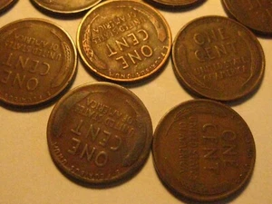 15- 1933-D Lincoln cents avg. cir's - Picture 1 of 6