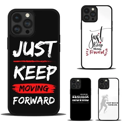 Keep Moving Quote Gimnasio para iPhone SE XS XR Max 5 6 7 8 Plus Cubierta Antiarañazos Foto 1 de 4