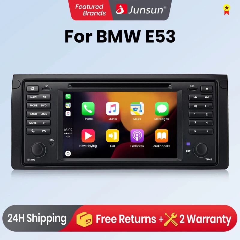 Android13 Autoradio Für BMW 5er E39 X5 E53 7er E38 Player DAB+GPS NAVI BT DVD CD - Bild 1 von 4