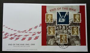 Great Britain End Of The War 2005 (miniature FDC) *unaddressed