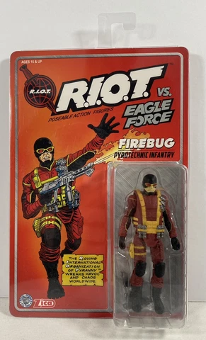 R.I.O.T. Vs. Eagle Force 1:18 Scale Firebug Action Figure zica Cover