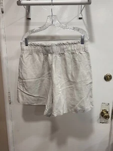 Pantalones cortos para mujer H&M de mezcla de lino talla L nuevos con etiquetas - Imagen 1 de 7