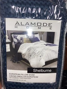 Lot of 2 Alamode Home European Pillow Sham Shelburne (Blue) Bed Linens, Blankets - Bild 1 von 3