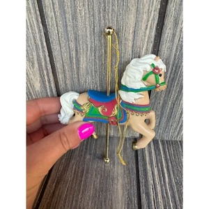 Ornamento cavallo giostra dipinto a mano vintage - Foto 1 di 3