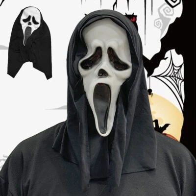 Scream Ghost Face Horror Maske Halloween Kostüm Cosplay Party Damen Herren DE - Bild 1 von 4