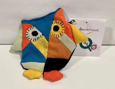 PATCHWORK ARTE CORUJA SACO DE TROCA BOLSA FEITA À MÃO EGÍPCIO IMPORTAÇÃO MATERIAL RECICLADO - Imagem 1 de 4