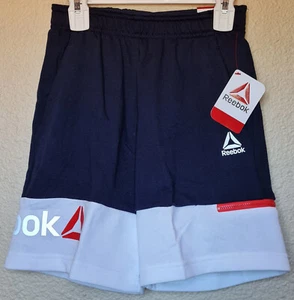 Reebok Classic RBK Star Short Navy Blue Elastic Waist Size S (6/7) BRAND NEW - Picture 1 of 5