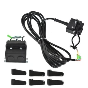 12V Solenoid Relay Contactor and Winch Rocker Thumb Switch Combo Set for ATV - Foto 1 di 7