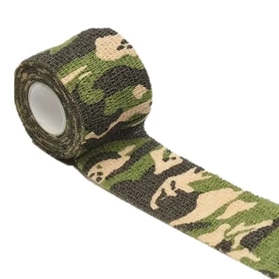 YOYZA OUTDOOR Forest Camouflage Adhesive-free Wrap Tape 2 in x 15 ft (1 Wrap) by YOYZA